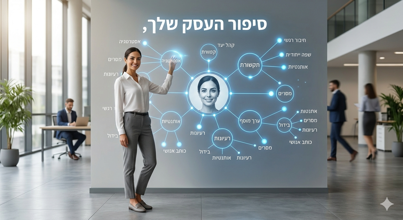 סיפור העסק שלך והקול הייחודי שלך, תזכור להוסיף את זה גם אם אתה כותב עם בינה מלאכותית